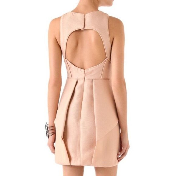 Tibi Origami Simona Jacquard Open Back Mini Dress Sz 12 NWT - Picture 1 of 11